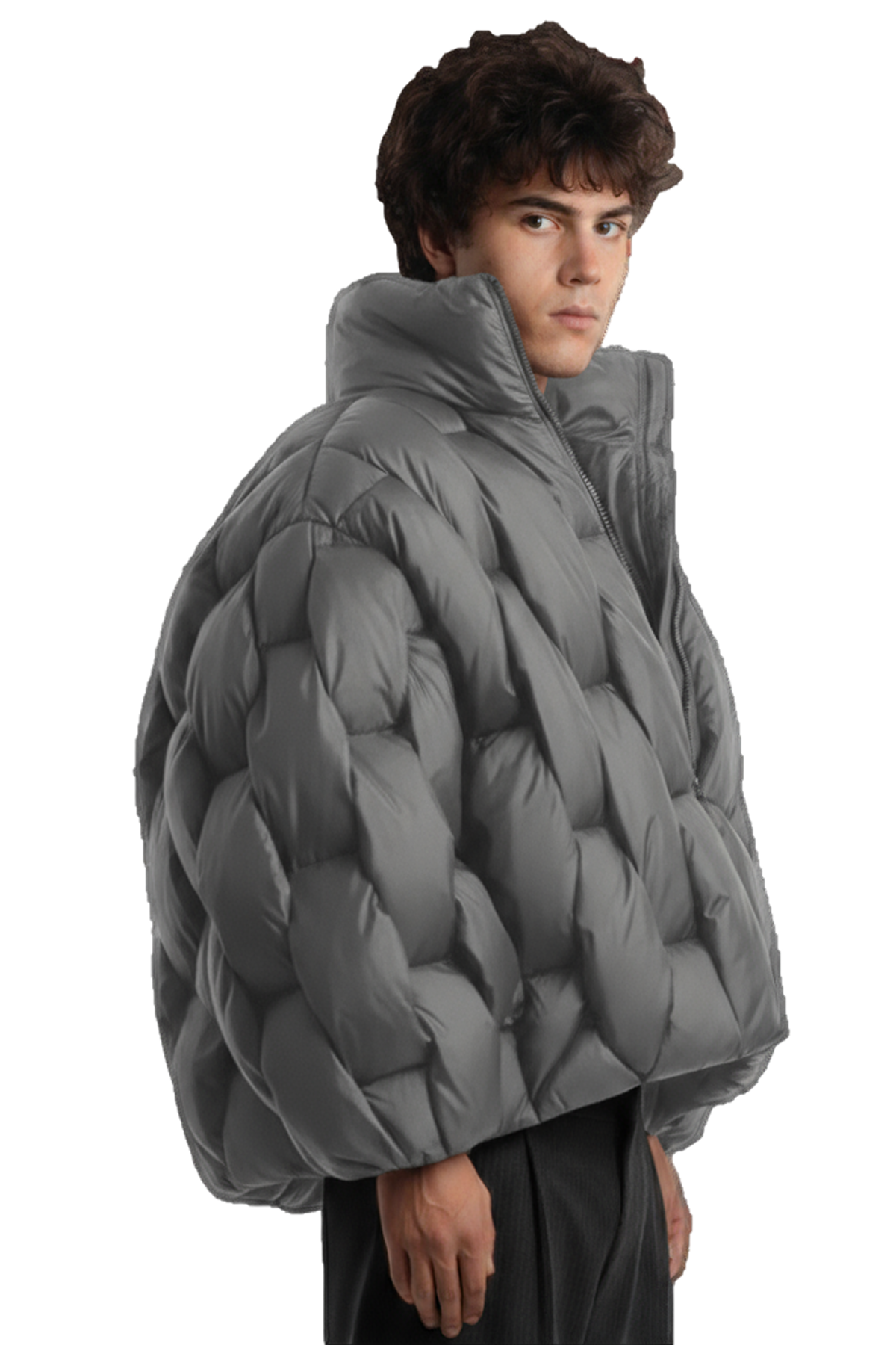 Pentagon Puffer - Gris