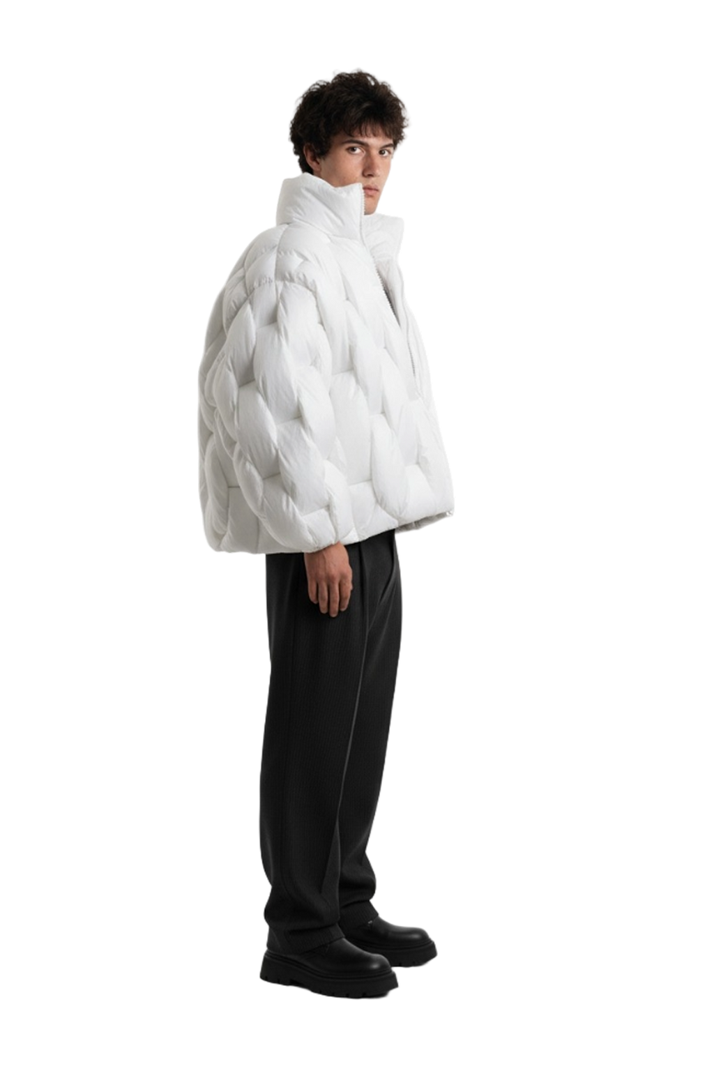 Pentagon Puffer - Blanc