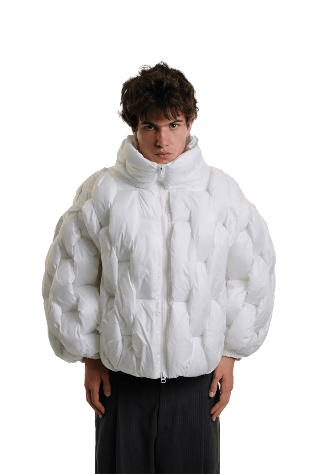 Pentagon Puffer - Blanc